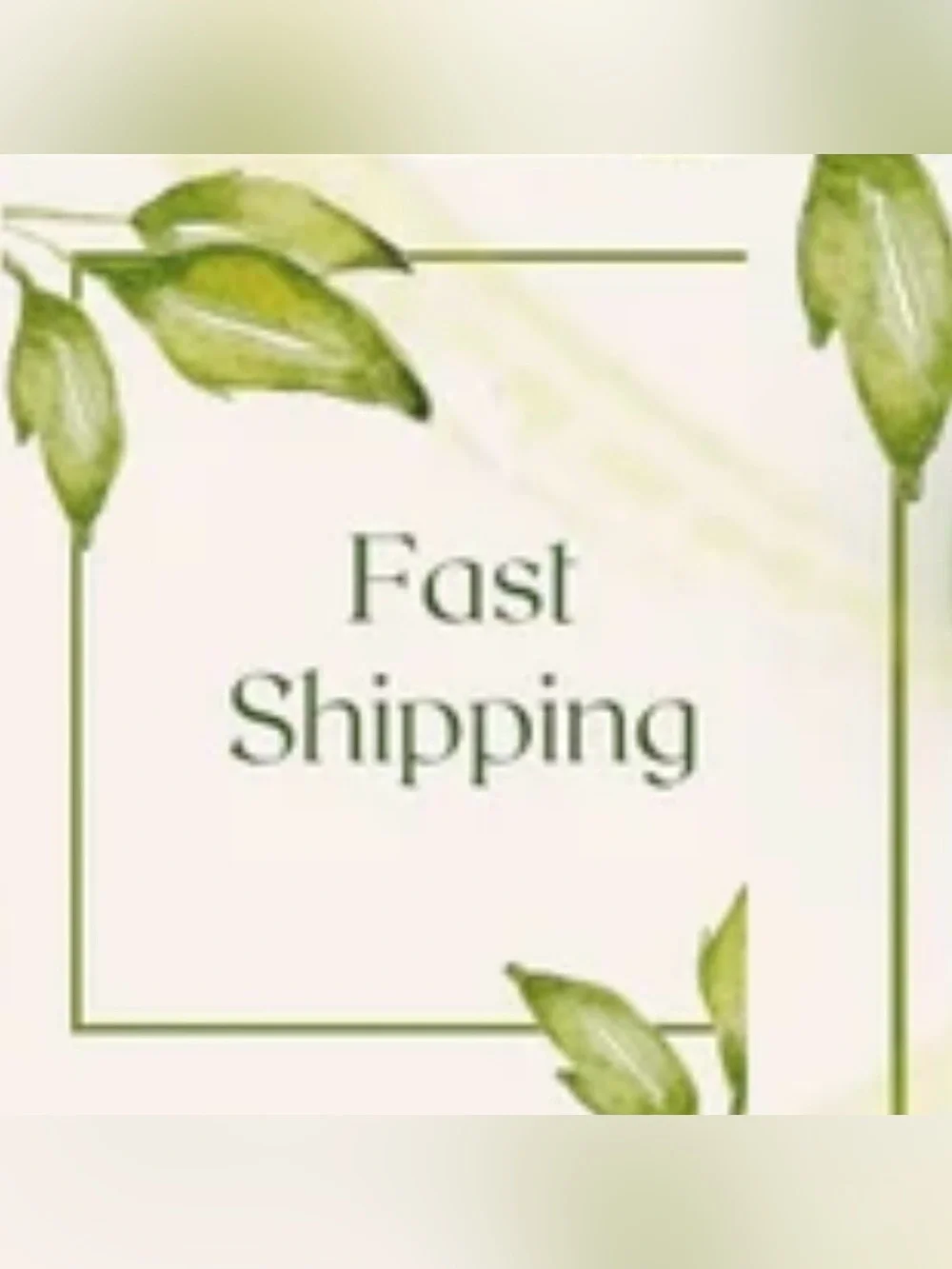 Fast Shipping Green Botanical Graphic